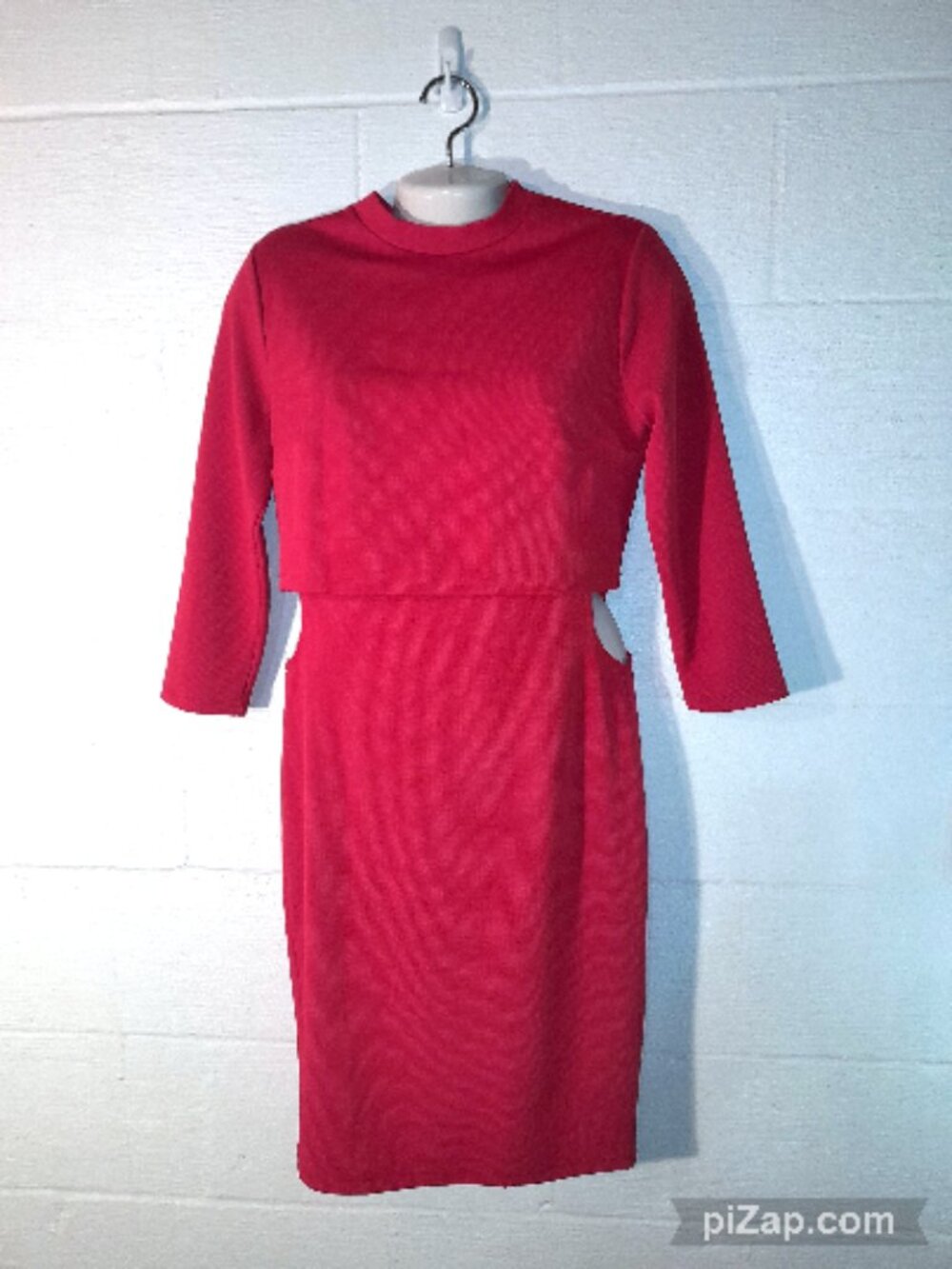 NWT Forever 21 Red Cutout Dress New With Tags Women's Size Large Back Zip Dress